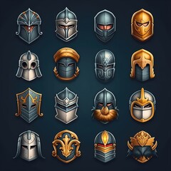 Wall Mural - armor knight medieval ai generated