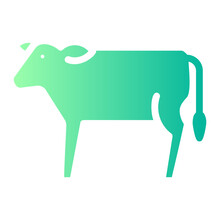 Cow Gradient Icon