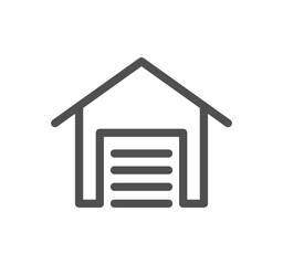 Smart house related icon outline and linear symbol.	