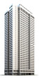Modern skyscaper building isolated, cutout transparent urban highrise cityscape and office firm background for architecture visual concept design assets, Ai generated infrastructure block