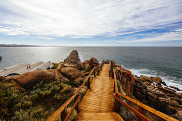 Canvas Print - Granite Island in Victor Harbor in Australia