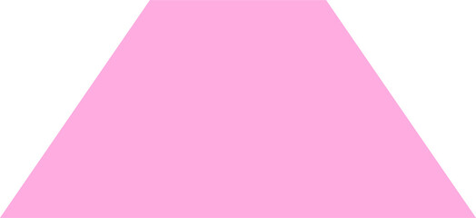 Wall Mural - Pink trapezoid geometric figure