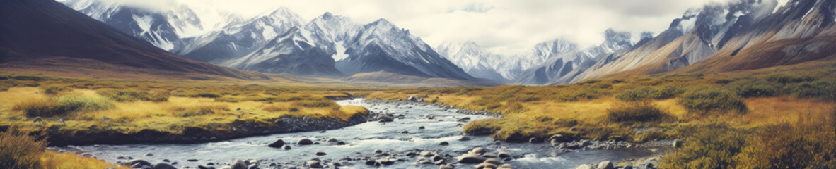 Wall Mural - Denali National Park Alaska - Generative AI