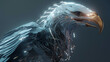 a futuristic eagle with a cybernetic beak and wings that can generate an electromagnetic field. Generative AI