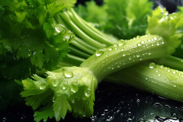 Wall Mural - Fresh Celery. Ai generative