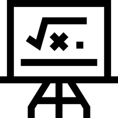  Math icon. Math line art icon for apps and websites.