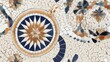 aegean stones and mosaics from Santorini island