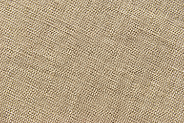 Brown canvas fabric for background, linen texture background
