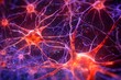 close up view of neuron cells transmitting a signal, ai tools generate image
