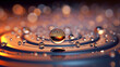 canvas print picture - A blurred abstract image of a water droplet pattern, creating a sense of purity and freshness.