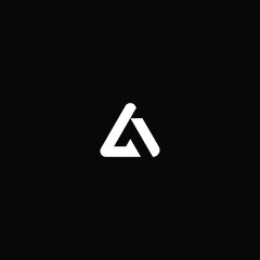 Professional Innovative Initial A logo and AA logo. Letter A AA LOGO Minimal elegant Monogram. Premium Business Artistic Alphabet symbol and sign
