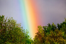 Summer Nature Rain Weather Rainbow Landscape