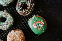 St Patrick's Day Donuts