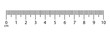 
Horizontal measuring ruler with a mark of 10 centimeters. Vector illustration.