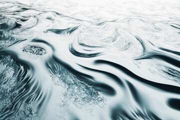 Poster - close up of water with ripples on the surface. Generative AI