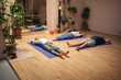 © Pedro Merino/Stocksy - Yoga class. Relaxation
