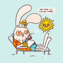 Easter Sunday Vacation Bunny 