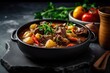 © Kaessa - beef stew with vegetables, generative ai