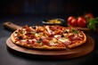 © Kaessa - thin crust combo pizza, generative ai
