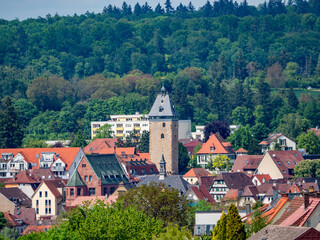 Canvas Print - Blick auf die Melanchtonstadt Bretten