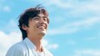 © buritora - 白いシャツを着た笑顔の男性（アジア人・中国人・日本人・韓国人・Generative AI）