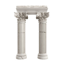 Greek Roman Column Isolated