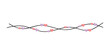 © dapiyupi - Heart String Element Decoration for valentines, women, mother day greeting invitation graphic design.