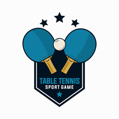 Wall Mural - table tennis sport vector template. ping pong ball club graphic illustration.