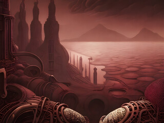 Ancient artifacts steel forged red and black background seq 3 of 37