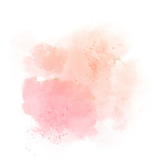 Wall Mural - Pastel pink watercolor paint brush stroke background for banner or valentine's day and wedding elements 