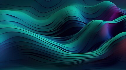 Wall Mural - abstract blue background with waves