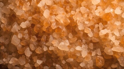Wall Mural -  a close up of a bunch of orange colored sugar crystals.  generative ai