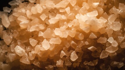 Poster -  a close up of a pile of sugar cubes on a black background.  generative ai