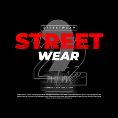 Poster - Streetwear t-shirt design, suitable for screen printing, jackets and others