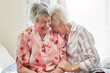 © Camerene Pendl/peopleimages.com - Happy, funny and senior woman friends laughing in the bedroom of a retirement home together. Smile, comedy and laughter with an elderly female pensioner and friend bonding indoor during a visit