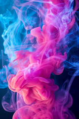 Wall Mural - pink blue & purple colorful smoke background, wallpaper