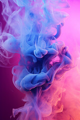 Wall Mural - pink blue & purple colorful smoke background, wallpaper