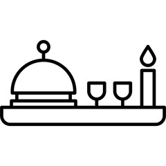 Wall Mural - Dinner Icon