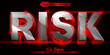 © Anka Design - Metallic Red Big Risk Vector Editable Text Effect Template