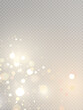 © Valeriia - Vector background with golden bokeh, falling golden sparks, dusty glitter, blur effect