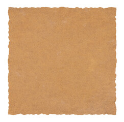 Wall Mural - isolated photo of old blank brown grunge paper banner