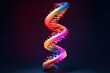 Illustration of DNA double helix - AI Generated