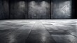 Surface somber concrete floor. AI Generated