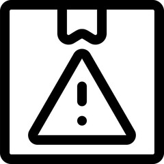  Warning Modern Icon. Warning premium stroke icon.