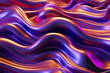 © ADDICTIVE STOCK - Generative AI illustration of colorful abstract background with shiny multicolored wavy lines forming seamless pattern