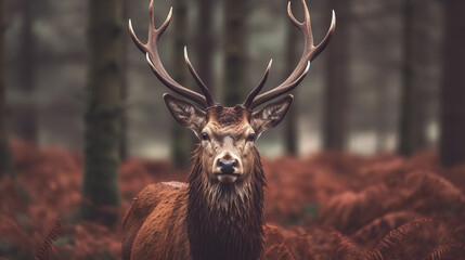 deer in the woods