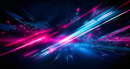 blue and pink abstract technology background