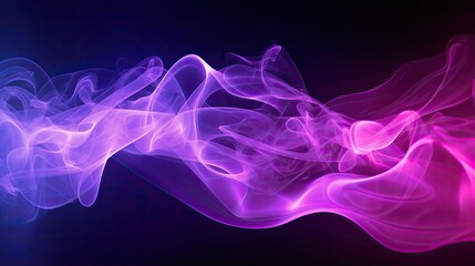 Poster - Future cyberspace concept,Futuristic dark background with neon glow and smoke,AI generated.
