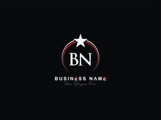 Professional BN b n Jewelry Logo, Letter Bn Initial Award One Star Circle Logo