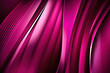 Abstract fuchsia colored background, purple colored lines and waves with light and shadow. Generative AI